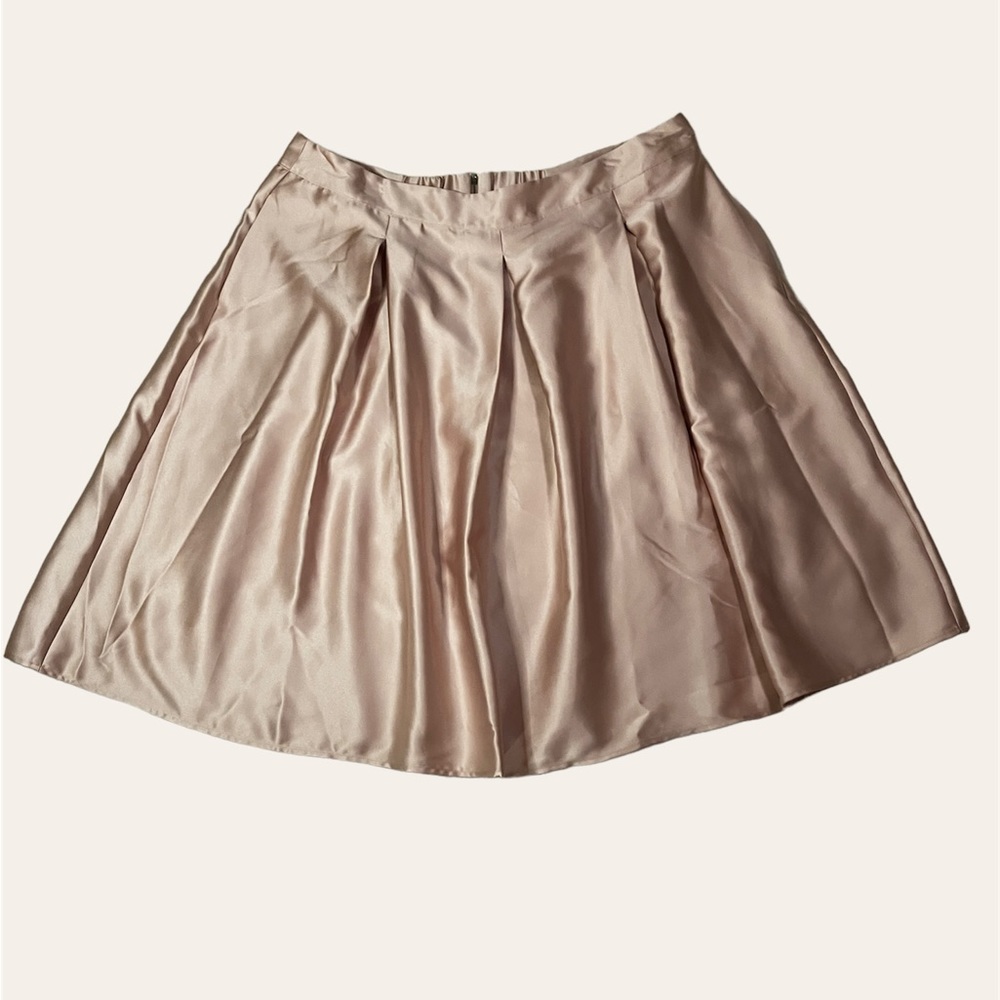 Pastel Pink Pleated Skirt